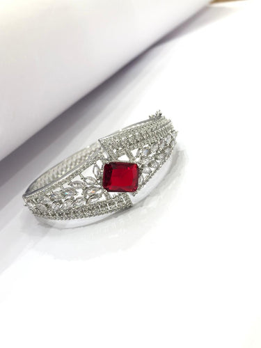 Red Stone Diamond Bracelet